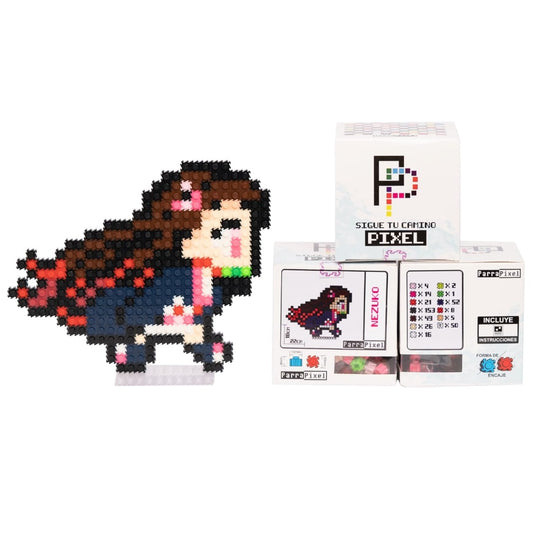 Nezuko Corriendo Figura Armable Pixel