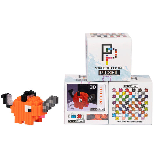 Pochita 3D Figura Armable Pixel