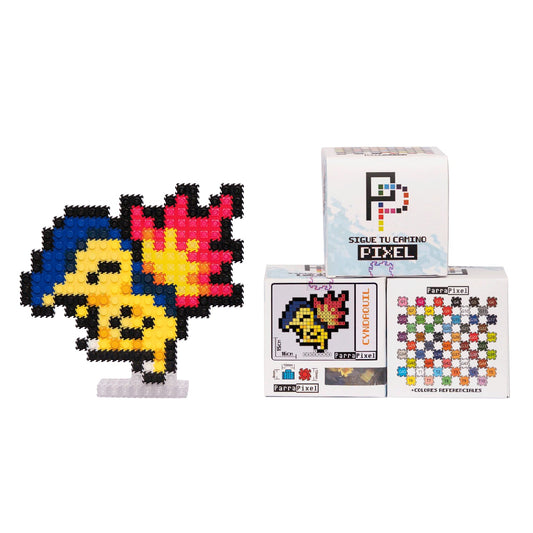 Cyndaquil Figura Armable Pixel